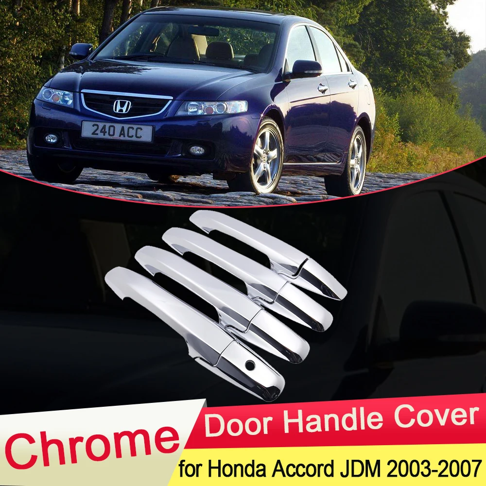 Для Honda Accord 7 2003 2004 2005 2006 2007 JDM версия хромированная дверная ручка Крышка отделка