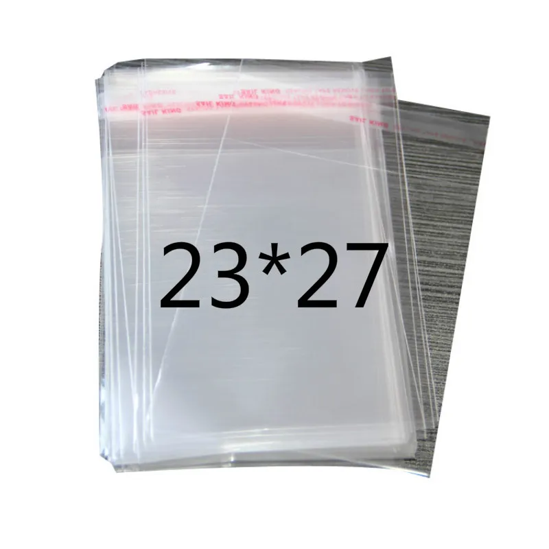 

Clear Resealable Cellophane/BOPP/Poly Bags 23*27cm Transparent Opp cosmetic Bag Packing Plastic Bags Self Adhesive Seal 23*27 cm