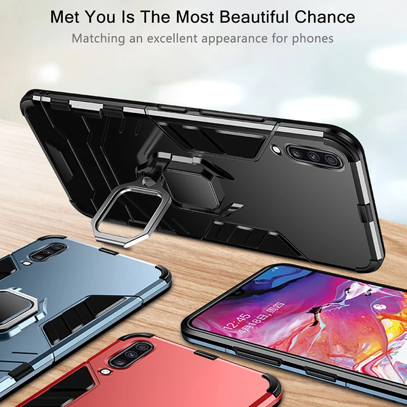 Кольцевой чехол для samsung Galaxy A50 A30s бампер броня подставка держатель