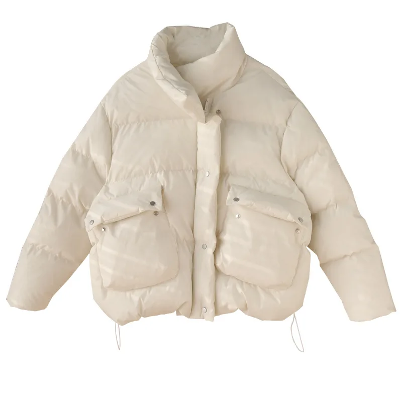 

Пальто женское зимнее хлопковое с воротником и длинным рукавом, теплая парка, 2021