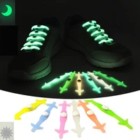 2022 new luminou no tie silicone shoeslace light up flash partys shoelaces glowing shoe lace shoestrings lazy 12 pcsset lace l3