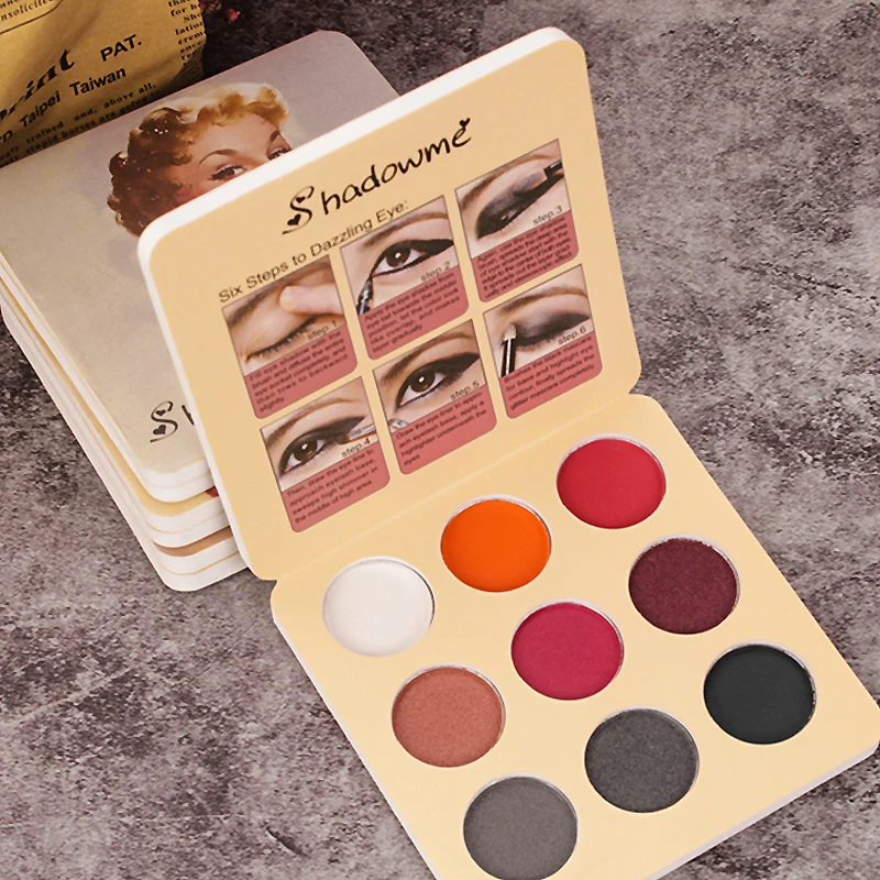 Новая палитра для макияжа с блестками пигментированная косметика матовые тени