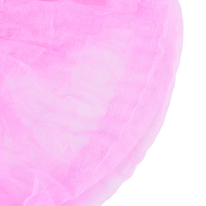 100 шт. розовая одноразовая сетка для волос с буфером кухонный медицинский