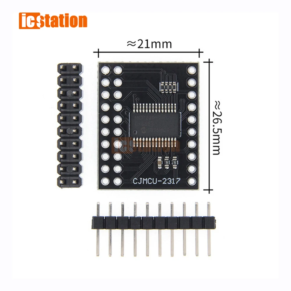MCP23017 модуль последовательного интерфейса IIC I2C SPI MCP23S17 двунаправленный 16-битный