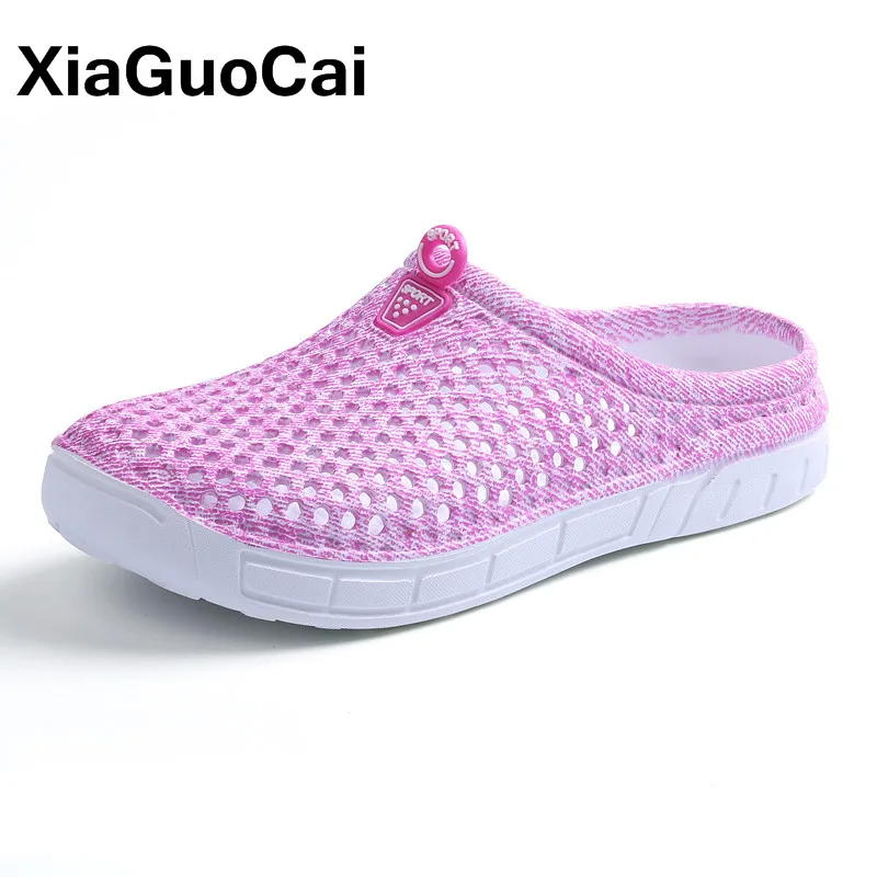 Summer Women Slippers Clogs Breathable Beach Sandals Female Home Slippers Waterproof Anti-Slip Flip Flops For Women Big Size