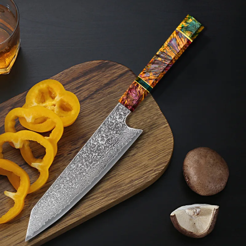 

Нож шеф-повара NEW2022 NEW2022 дамасский, кухонный японский нож сантоку из нержавеющей стали, острый мясницкий нож для нарезки стейка