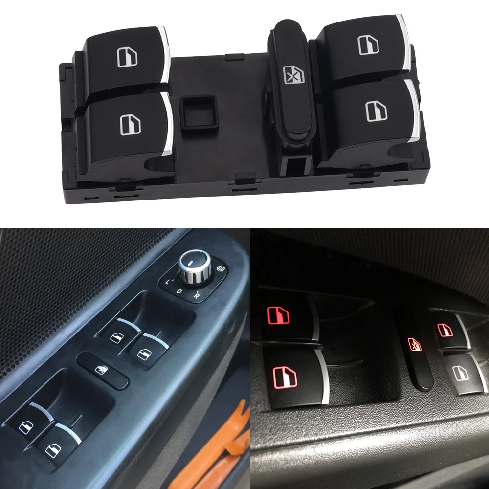 Переключатель Стеклоподъемника для Volkswagen VW Golf MK5 6 Jetta PassatB6 Tiguan Rabbit Touran 5ND959857 5ND959855 |