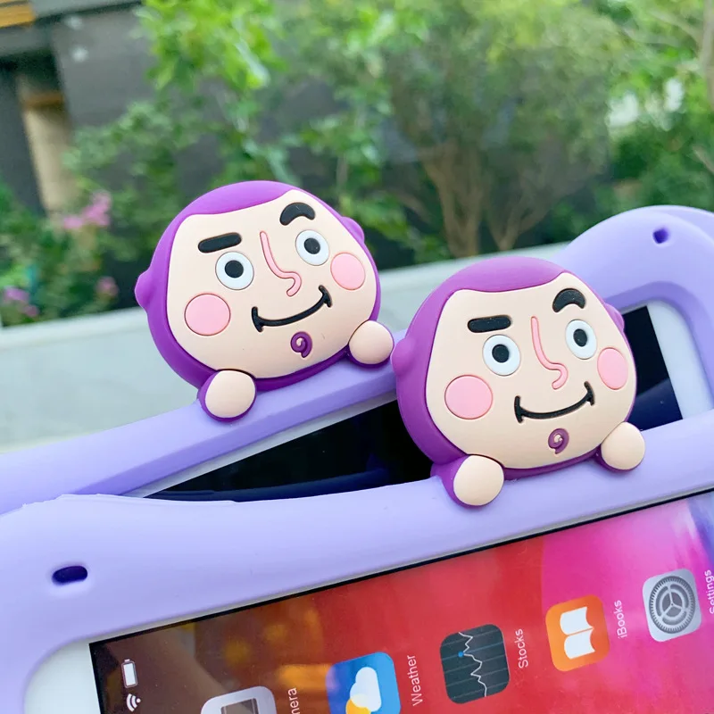 

Toy Story iPad Cover Soft Silicone Cute Buzz Lightyear ipad Air 2 Case Children's Apple Tablet Stand Holder Protective Shell