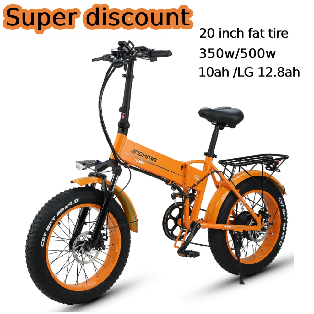 Billig R6 Faltendes Elektrisches Fahrrad 20 Zoll Ebike 500w 48v 12.8ah LG Hochwertige Lithiumbatterie Mountain Beach Ebike Fettreifen Ebike