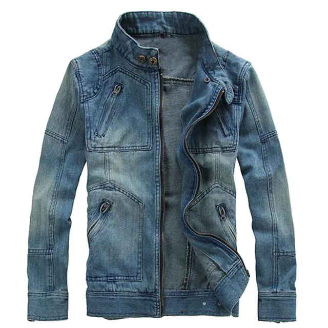 blue Мужская куртка, пальто, уличная джинсовая куртка, Chaqueta Hombre Veste Homme Jaqueta, джинсовая мужская верхняя одежда, ковбойская повседневная одежда Modis - Цвет: blue