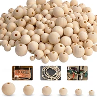 4 30mm natural color wooden beads for round eco friendly loose wood bead diy crafts supplies jewelry making bracelet accessories
