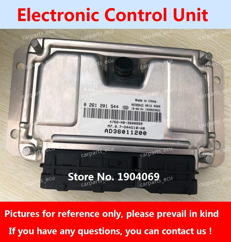 

0261201544 AD36011200 M7.9.7 ECU Electronic Control Unit 0261S04136 AH36010400/F01R00D474 F01RB0D474 AB37210037 For Hafei Car