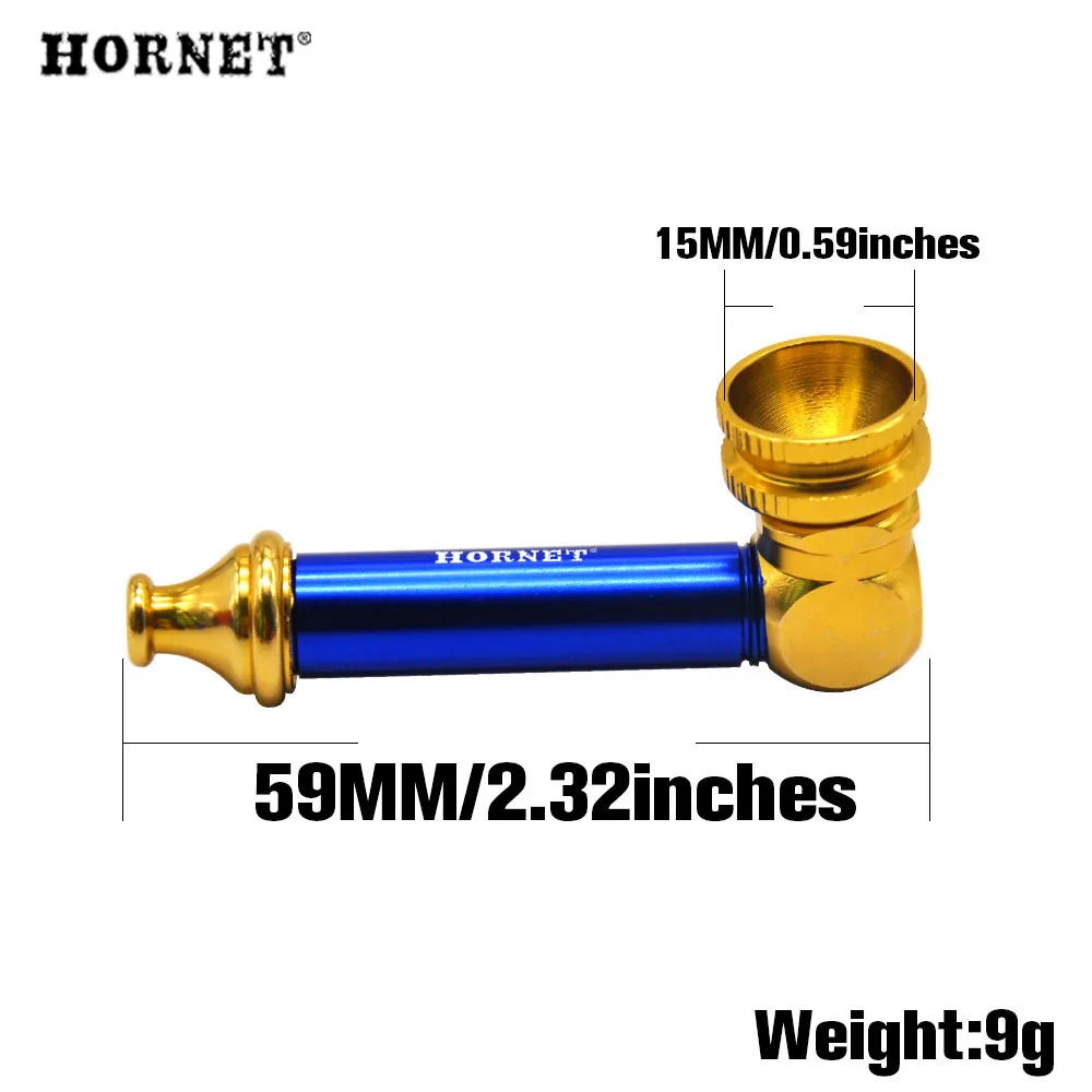 HORNET алюминиевая курительная трубка 59 мм металлическая чаша трубы мини травяная