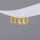 Женские серьги-кольца в форме цепочки