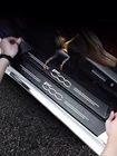 4 шт.партия, новые наклейки из углеродного волокна для защиты порогов дверей, подходит для серии Fiat 500