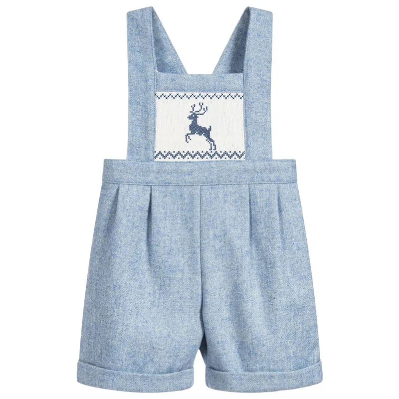 Осень 2019 эксклюзивная испанская детская одежда шерстяные ремни брюки + рубашка 2