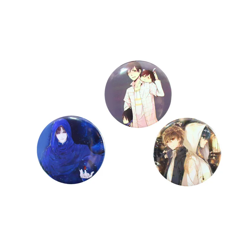 

Anime badges grave robbing notes badge Zhang Qiling brother Wu Xie round badge brooch pendant pins