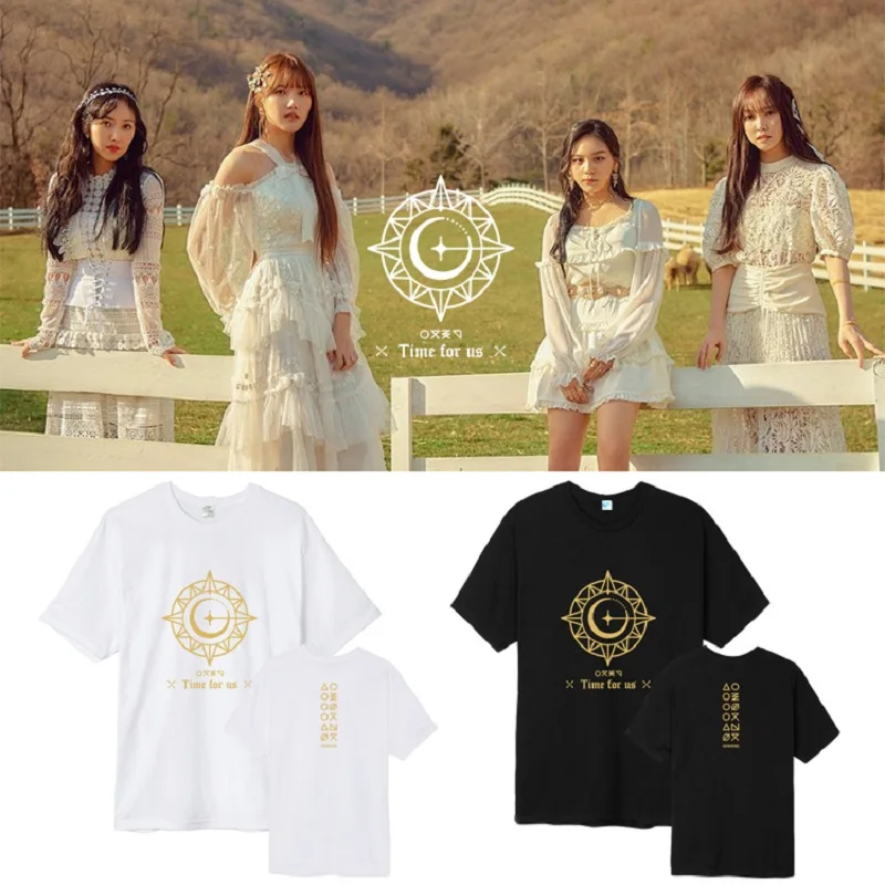 Mainlead Kpop GFRIEND футболка время для Us Альбом Футболка Повседневная хлопковая