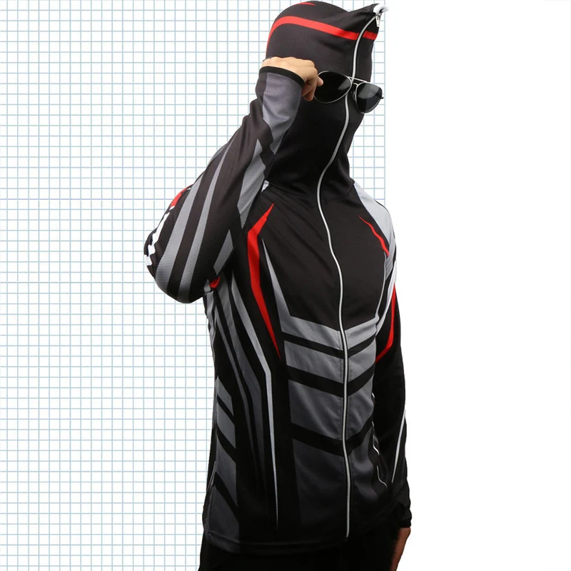 По индивидуальному заказу мужские анти УФ с капюшоном Рыбалка одежда