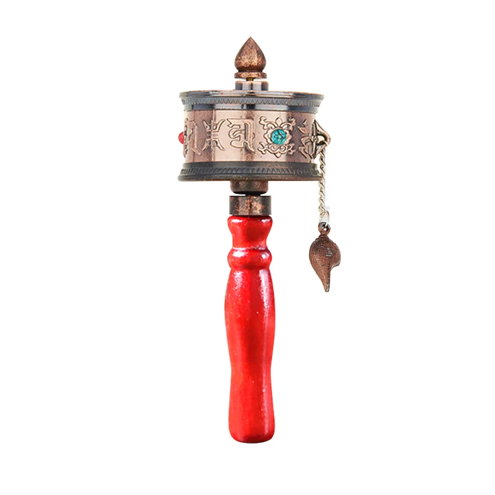 Религиозный орнамент мини портативный домашний декор тряска сплав тибетское