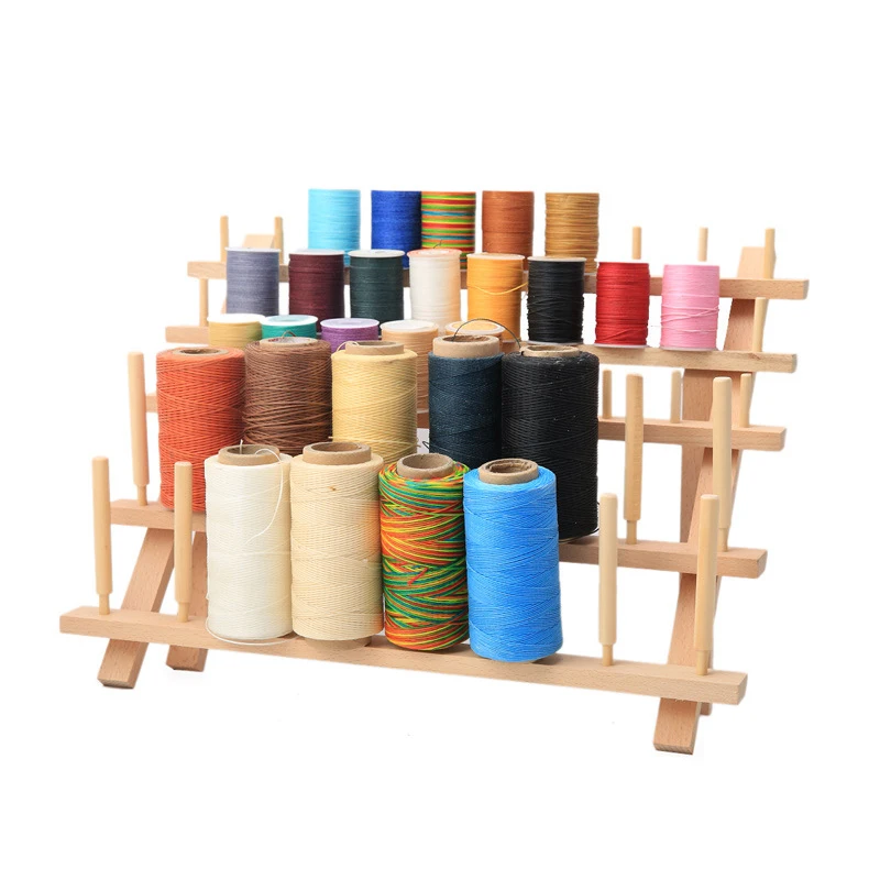 46/60 деревянный держатель для ниток катушка шитья вышивка складной органайзер
