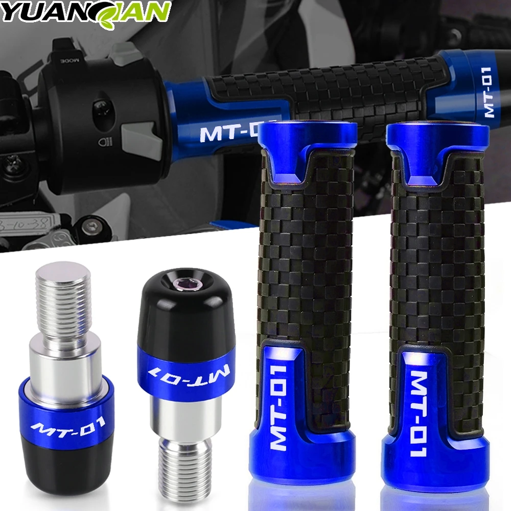 

CNC Motorcycle Handlebar Grips Handle Bar Cap End Plug For YAMAHA MT-01 MT01 MT 01 2004-2019 2005 2006 2007 2008 2009 2010 2012