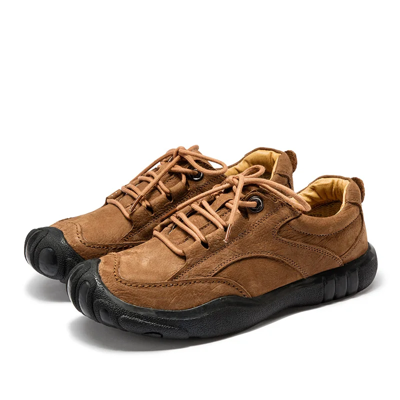 

Genuine Leather Shoes Men Brand Footwear Fashion Men's Casual Shoes Male High Quality Cowhide Suede Lace-up Men's Flats 2019 New