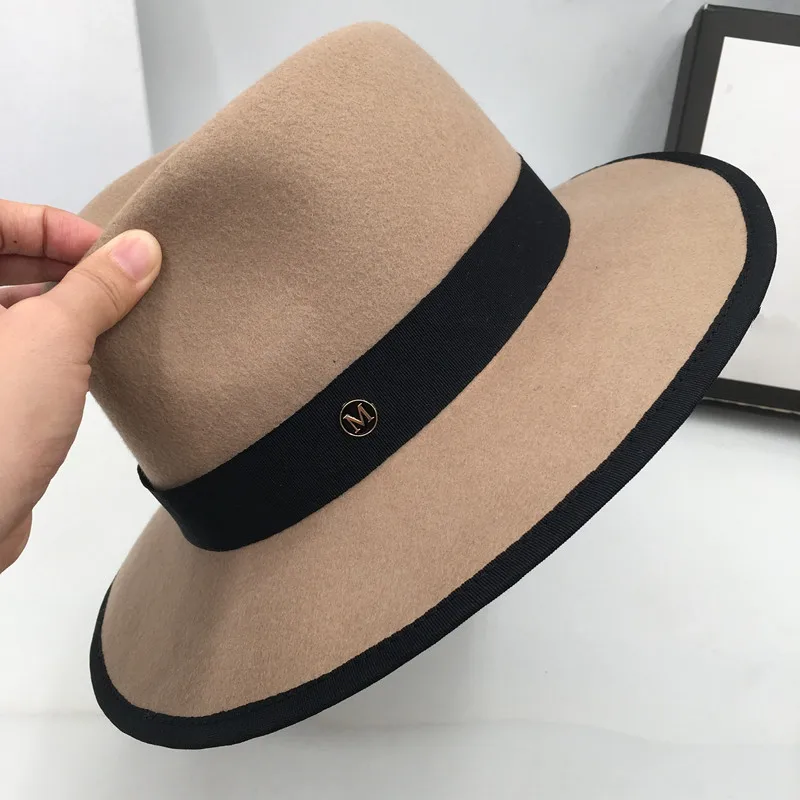 Модная Повседневная шляпа индивидуальная шерстяная с сердечком верблюжья для