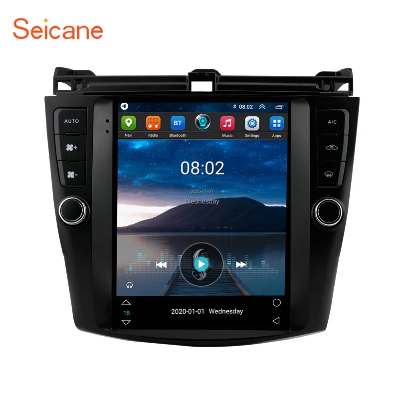 Автомагнитола Seicane 9 7 дюйма Android 10 0 2 + 32 ГБ GPS навигация для Honda Accord 2002 2008 DSP IPS