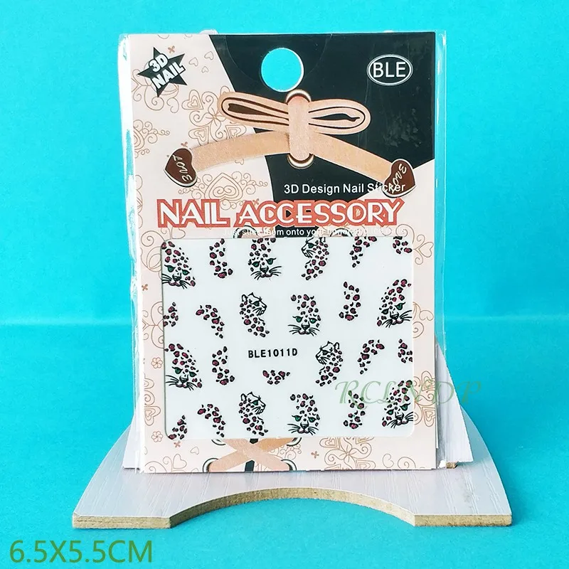 3D наклейки для ногтей все украшения слайдеры наклейка с розовой бабочкой дизайна