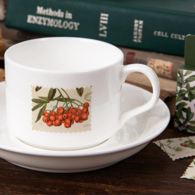 46 шт натуральный гимн коробки упакованы Стикеры завод наклейка для скрапбукинга