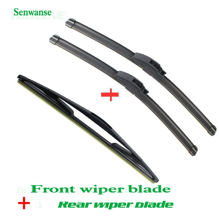 

Senwanse Front and Rear Wiper Blades For Nissan Micra 2006-2010 high quality Windshield Windscreen Wiper 21"+18"+16"
