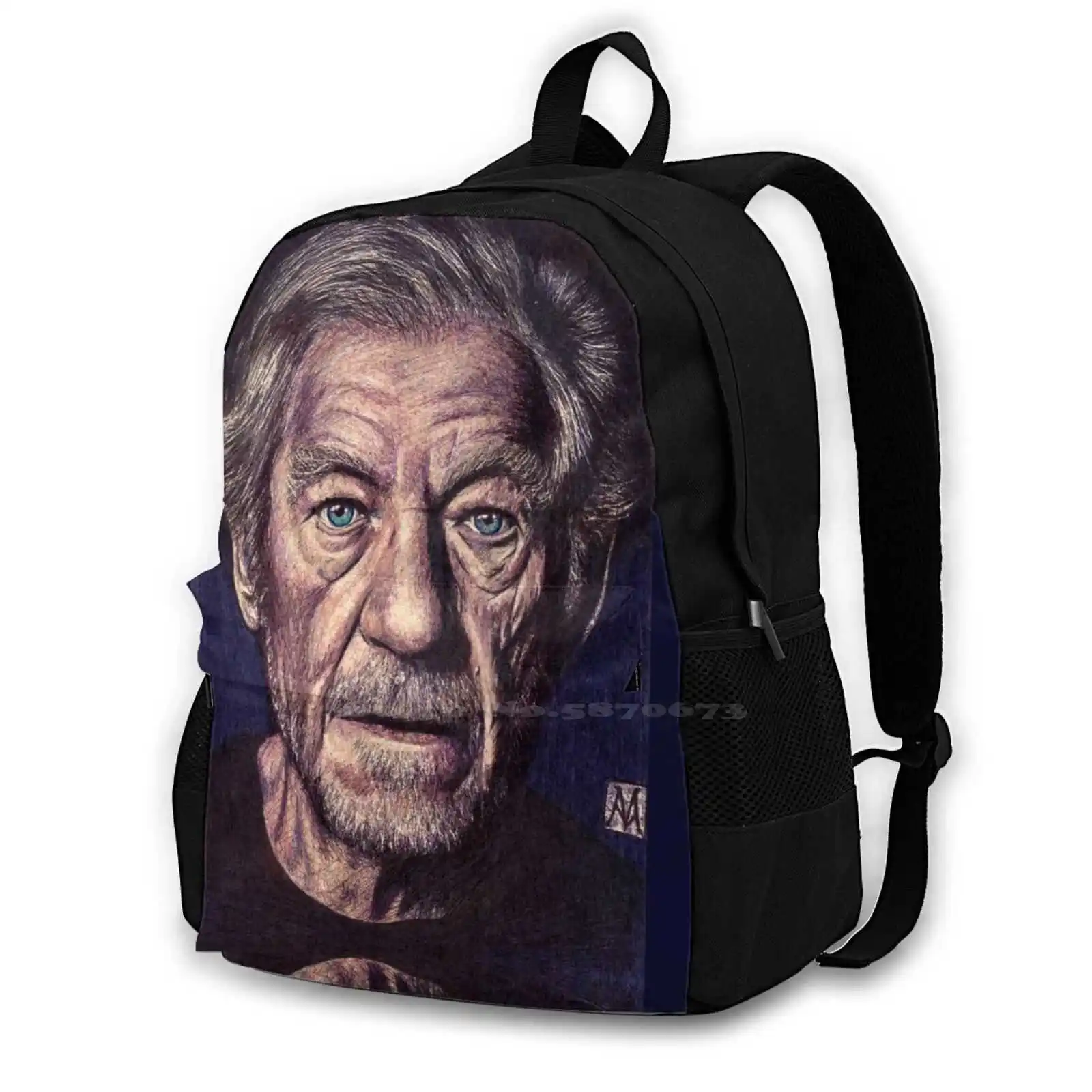 Рюкзак для студентов колледжа Sir Ian Mckellen с узором дизайнерские сумки Gandalf Marneto