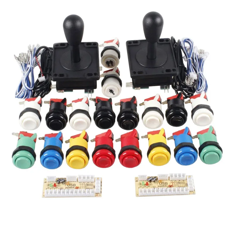 American Style Joystick Arcade Game DIY Parts for Raspberry pi Mame Zero Delay USB Encoder 8 Way 28mm Push Button | Спорт и
