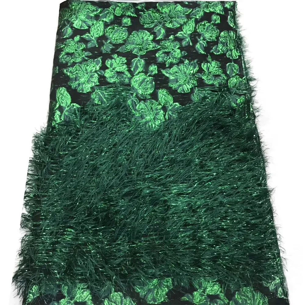 Новинка Анкара ткань тюль 3D кисточки африканская кружевная для платья выпускная