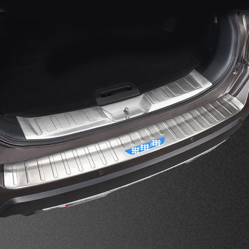 Подходит для Nissan X Trail T32 из нержавеющей стали Задний бампер протектор Подоконник
