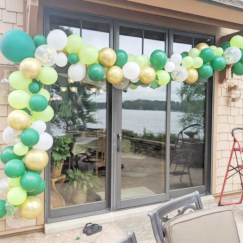 

1set pink white Balloon Garland Arch Kit gold Confetti Balloon Wedding Birthday Party Decorations Baby Shower Kids Decoration