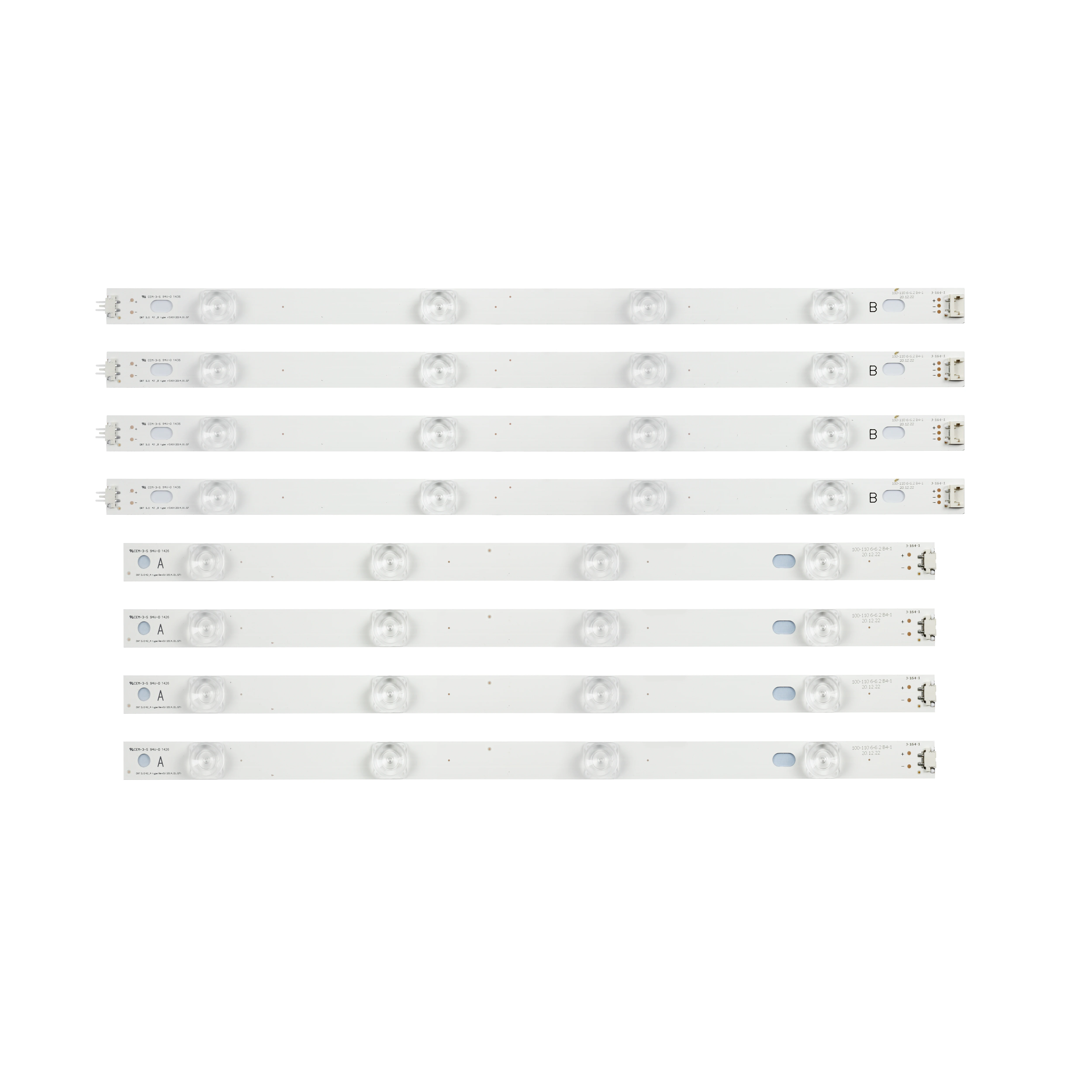 New Kit 8pcs LED strip Replacement for LG LC420DUE 42LB650V 42LF5500 INNOTEK DRT 3.0 42 inch A B 6916L-1957A 6916L-1956A