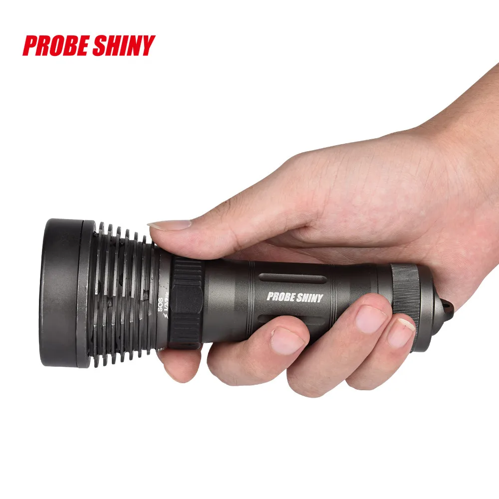 Фонарик для подводного плавания дайвинга 500 м лм XM L T6 LED IPX8 водонепроницаемый