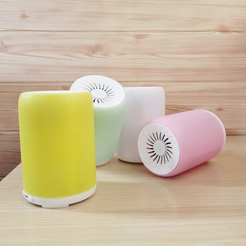 

Mini Bluetooth-compatible Speaker Small Steel Cannon Macaron Bluetooth-compatible Speaker with Atmosphere Light Wireless Speaker
