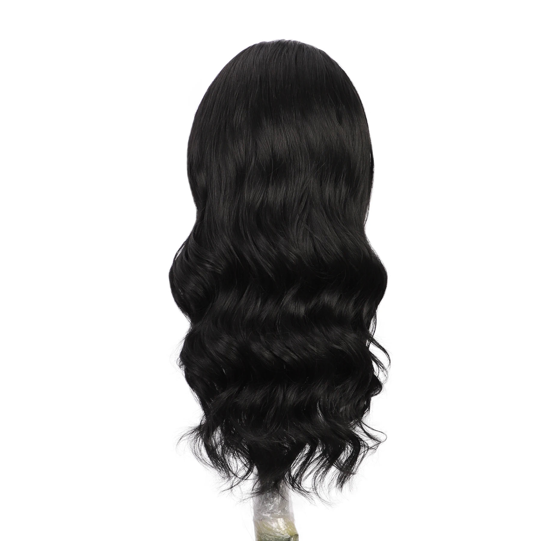 

Long Body Wave Headband Wig Natural Black Wavy Synthetic Scarf Wigs for Women Heat Resistant Fiber Lolita Cosplay Head Wrap Wig