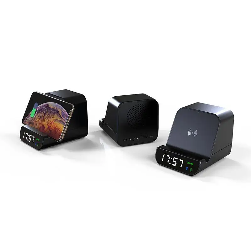 Беспроводное зарядное устройство QI для настольного телефона портативное Bluetooth