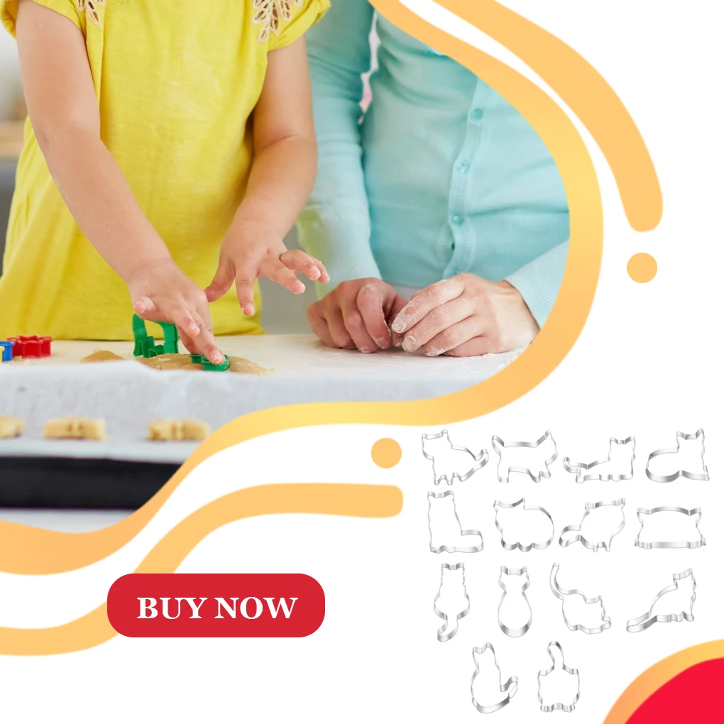 

14 шт. резак для печенья Форма для сыра и помадки антипригарные декоративные кольца для Мусса многоразовая форма для десертов кондитерский и...