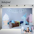 Mehofond мороженое для новорожденных на день рождения фон чемодан для маленьких мальчиков 1st День рождения декоративный фон фотография фотосессия баннер