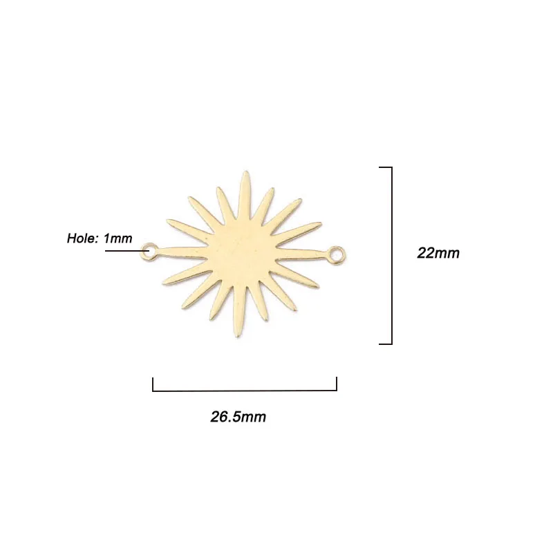 20 шт. подвесных подвесок в форме подсолнуха ювелирное изделие из латуни модный