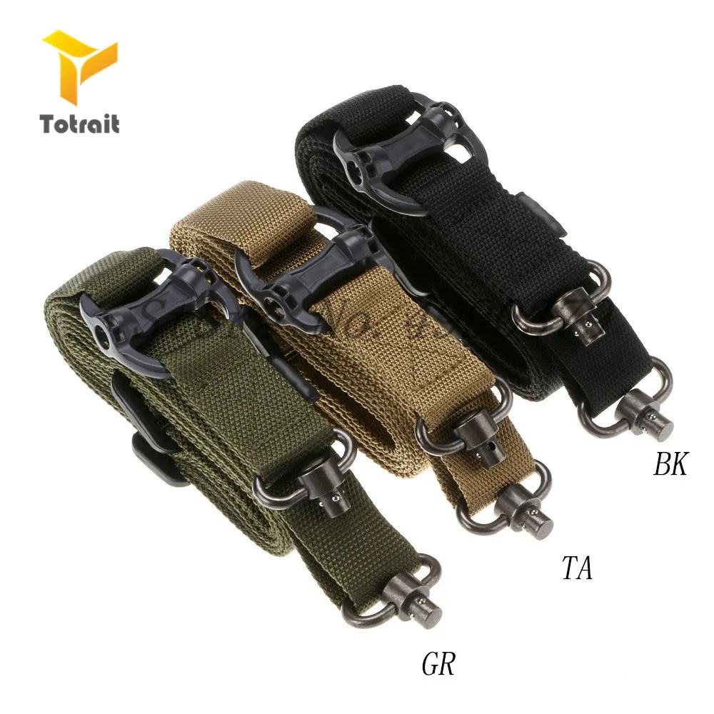 

MS4 Tactical Rope Mission Adjustable Two 2 Points Tactical Rifle Gun Sling Quick Detach QD trap For Outdoor Nylon Belt Rope