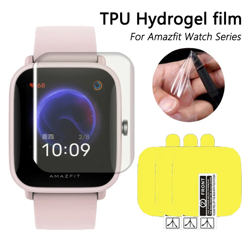 Гидрогелевая Защитная пленка для Huami Amazfit GTR 2E GTS 2Mini Защита экрана Xiaomi Pace Verge Stratos 3