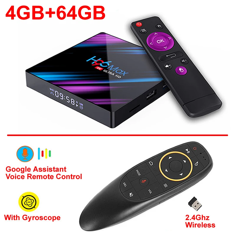 4GB 64GB add G10 H96 MAX 3318 Android 9,0 Smart tv Box Rockchip RK3318 4 Гб ОЗУ 64 Гб ПЗУ BT4.0 USB3.0 2,4G/5G двойной wifi 3D 4K HDR телеприставка - Цвет: 4GB 64GB add G10