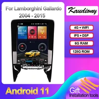kaudiony 12 1 android 11 for lamborghini gallardo huracan car dvd multimedia player auto radio gps navigation dsp 4g 2004 2015