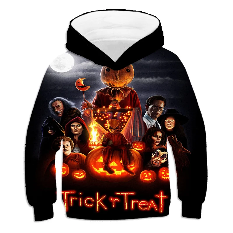 

Halloween party sweatshirt spring autumn winter pullover hoodie jacket long-sleeve boys and girls funny kawaii cartoon 3D print
